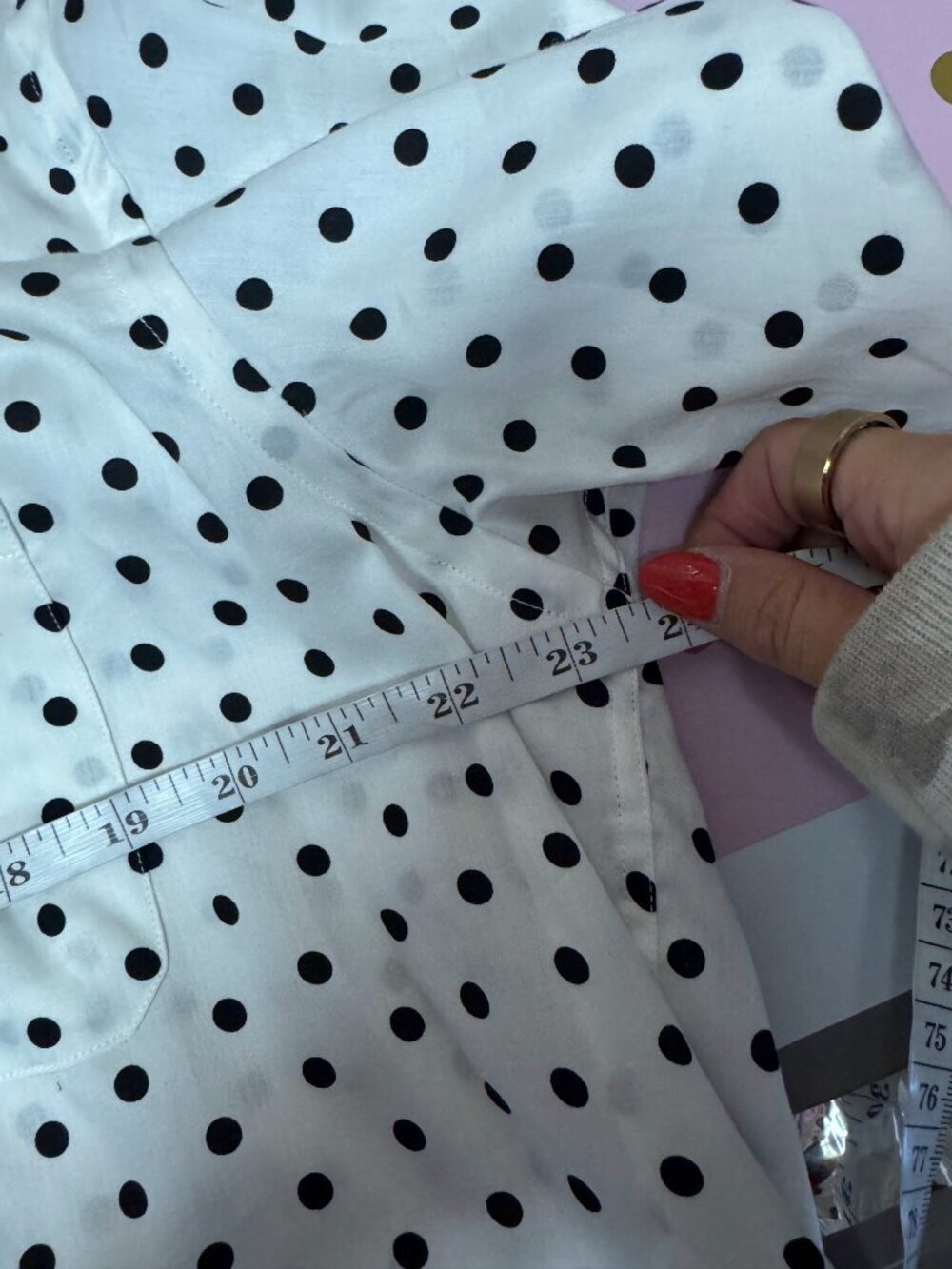 Bullock & Jones Polka Dot Short Sleeve Shirt - Size XL - Picture 8 of 9